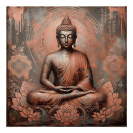 PÓSTER BUDDHA MEDITING AP #12