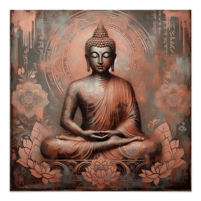 PÓSTER BUDDHA MEDITING AP #12 (Frente)