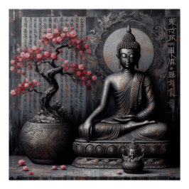 PÓSTER BUDDHA MEDITING AP #13