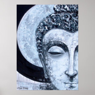 Poster Buddha Moon - Nicole Whitty Art