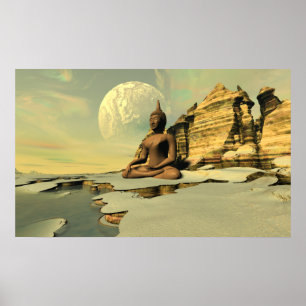 Póster Buddha na neve
