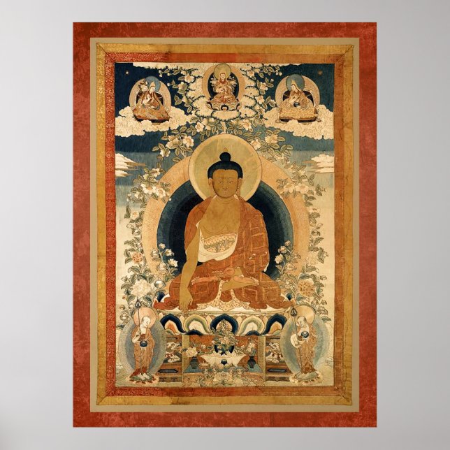 Poster Buddha Shakyamuni Thangka (Frente)