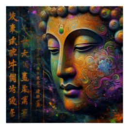 PÓSTER BUDDHA TRANSCENDENTAL ARTE #8