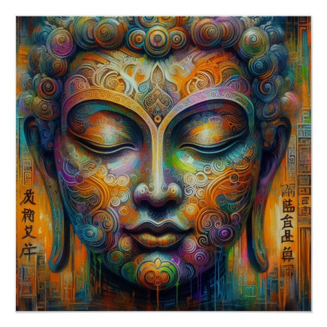 PÓSTER BUDDHA TRANSCENDENTAL ARTE Nº 6 (Frente)