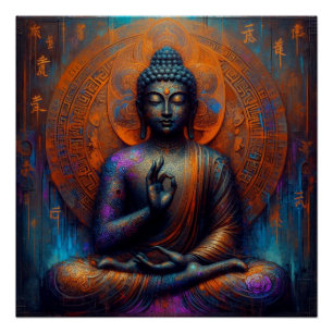 PÓSTER BUDDHA TRANSCENDENTAL ARTE Nº 9