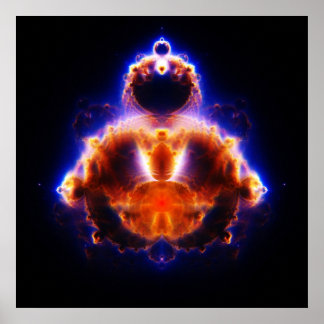 Poster Budhabrot Map Mandelbrot Set Gautama Buddha