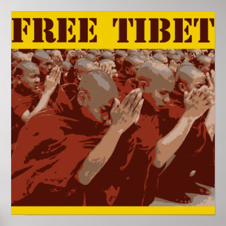 Poster Budista do Tibete