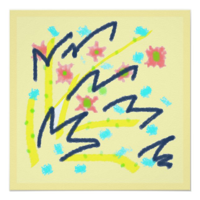 Póster Buds De Scribble Glossy Poster (Frente)