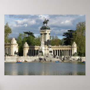 Poster Buen Retiro Park, cidade de Madrid, Espanha