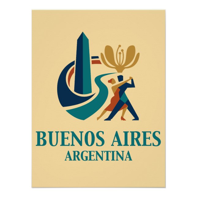 Póster Buenos Aires Argentina (Frente)