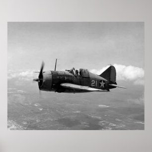 Poster Búfalo de Brewster F2A