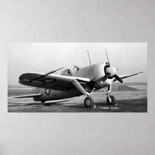 Poster Búfalo F2A-2 de Brewster