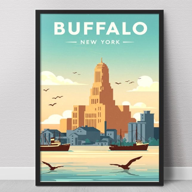 Poster Búfalo Vintage (Criador carregado)