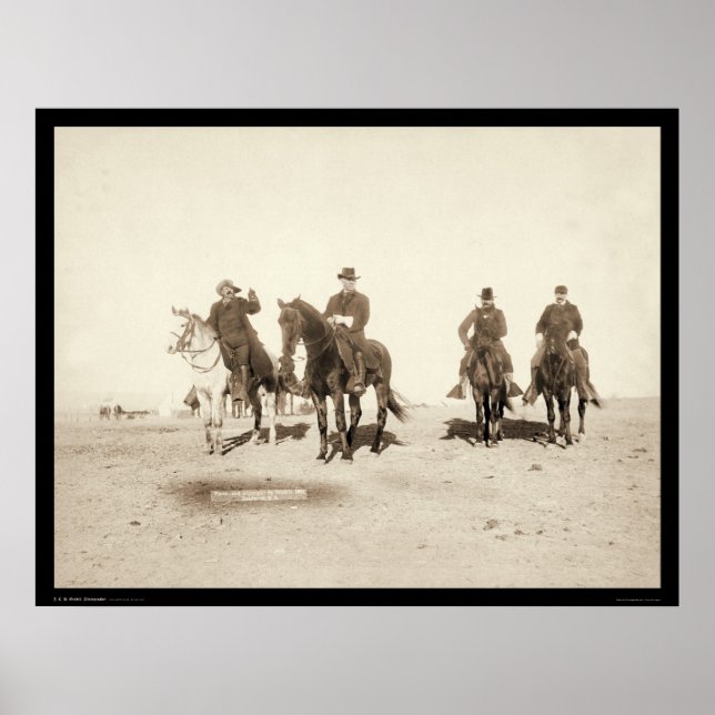 Póster Buffalo Bill & Agentes do Exército SD 1891 (Frente)