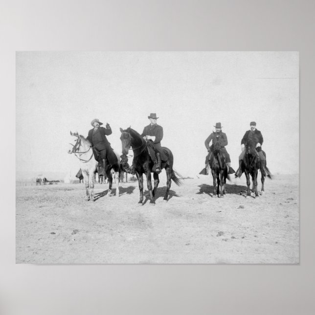 Póster Buffalo Bill, General Miles, Capitão Baldwin (Frente)