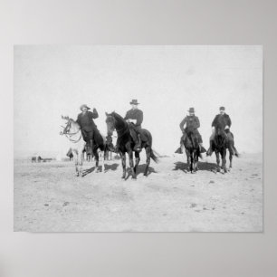 Póster Buffalo Bill, milhas gerais, capitão Baldwin