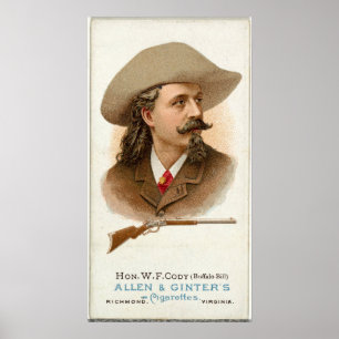 Póster Buffalo Bill Rifle Shooter 1887