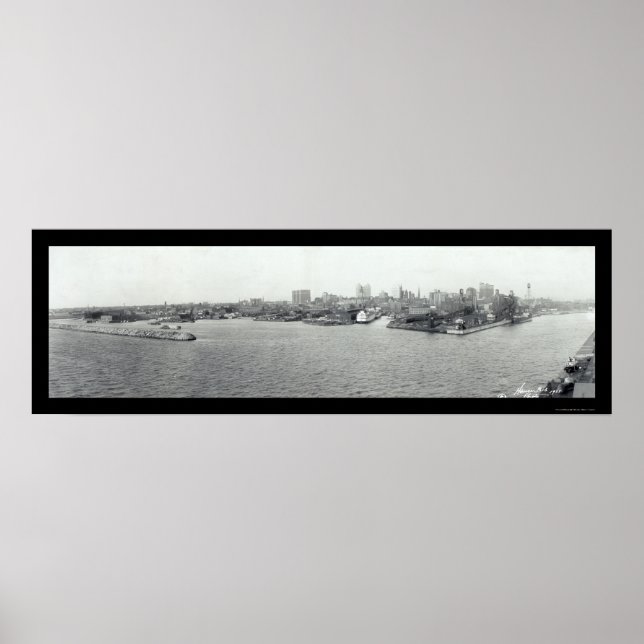 Poster Buffalo Harbor, Nova Foto 1925 (Frente)