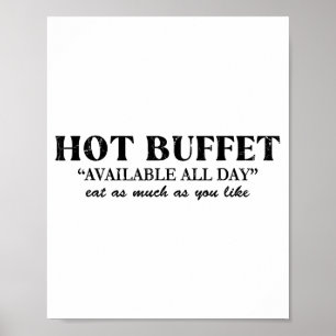 Poster Buffet Quente Disponível Todo o Dia Coma Quanto Qu