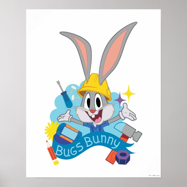 Poster BUGS BUNNY BUILDERS™| Arte do Personagem do BUGS B (Frente)