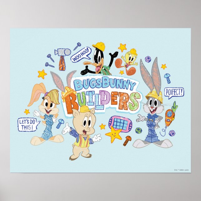 Poster BUGS BUNNY BUILDERS™| Grupo Arte de Desenho (Frente)