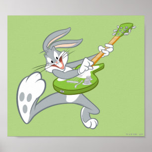 Poster BUGS BUNNY™ Tocando Guitarra