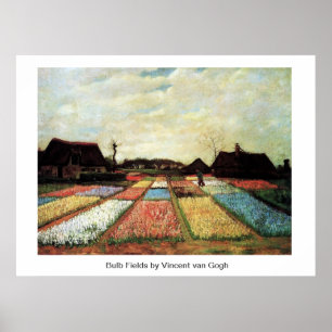 Póster Bulb Fields de Vincent van Gogh.