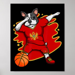 Poster Buldogue francês Montenegro Fan Jersey