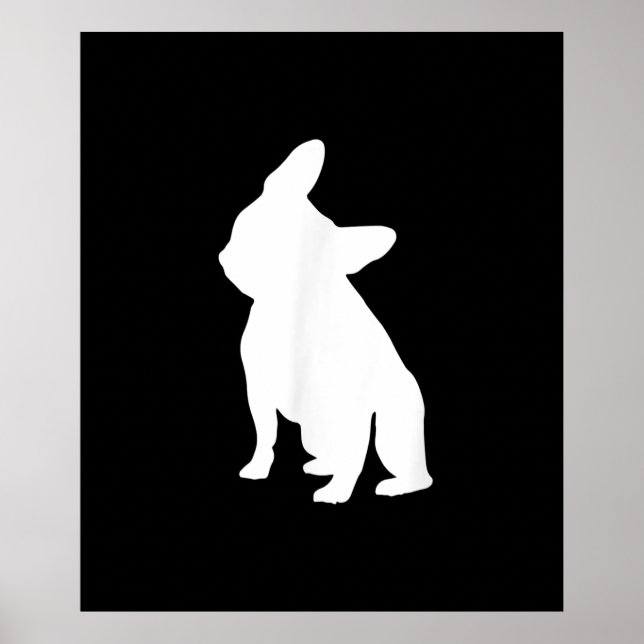 Poster buldogue francês simples | presente bonitinho fren (Frente)