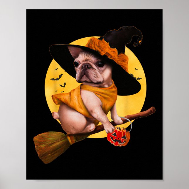 Poster Buldogue Halloween Costume Men Women Kids Dog 1 (Frente)
