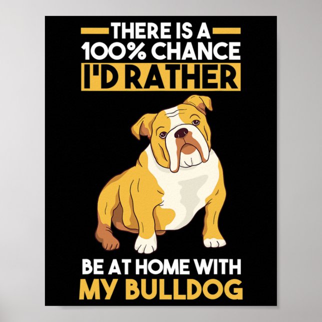 Poster Buldogue Inglês (Frente)