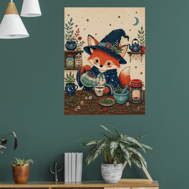 Poster Bule de chá da Raposa Bruxa (Sala de Estar 1)