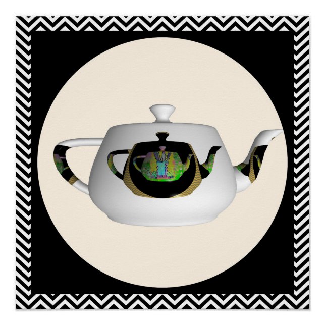 Póster Bule Triplo Chevron (Frente)