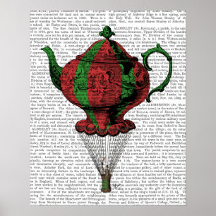 Poster Bule voador 2 Vermelho e Verde