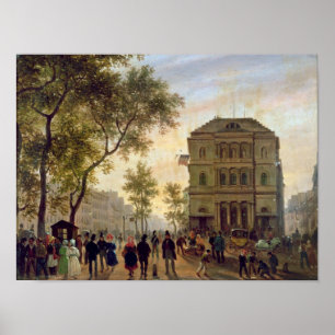 Póster Bulevar St Martin e o teatro de