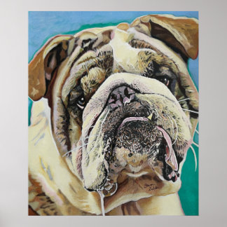 Poster Bull Dog Inglês
