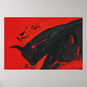 Póster Bull irritada 2