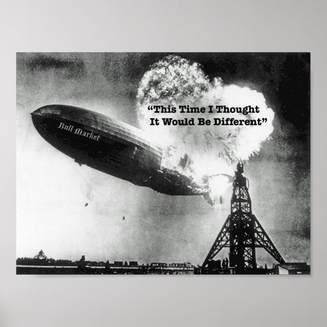 Poster Bull Market Crash Humor (Frente)