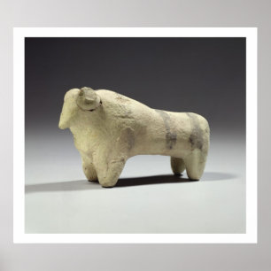 Póster Bull no estilo de Ubaid, c.4000-3500 BC (terracott