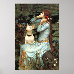 Póster Bull Terrier 1 - Ophelia Sentada