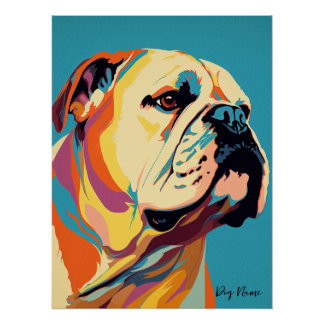 Póster Bulldog 001 - Bruno Pokopen