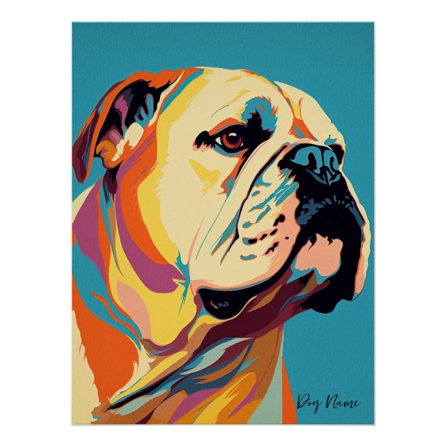 Póster Bulldog 001 - Bruno Pokopen (Frente)