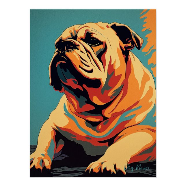 Póster Bulldog 002 - Bruno Pokopen (Frente)