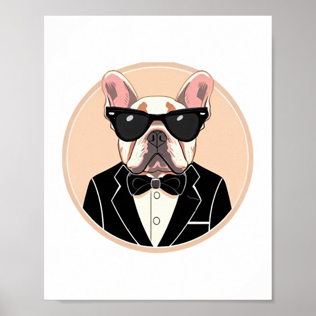 Poster Bulldog Art Francês (Frente)