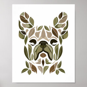 Poster Bulldog Art Francês