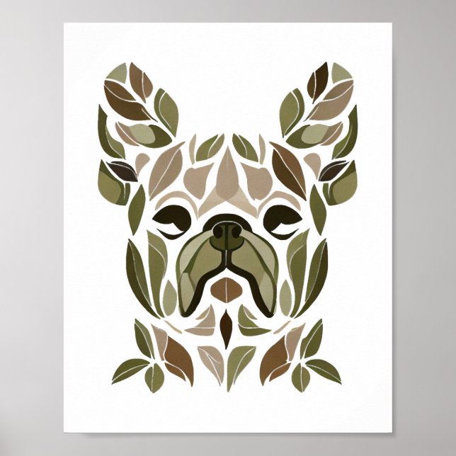 Poster Bulldog Art Francês (Frente)