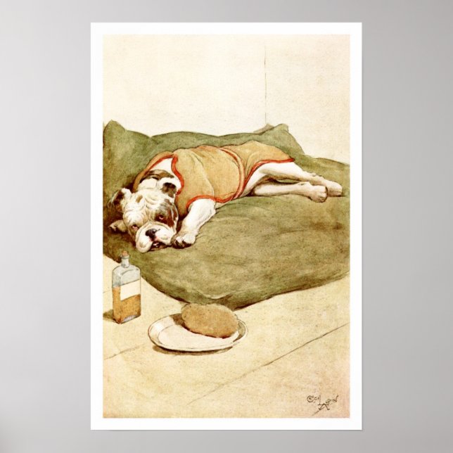 Póster Bulldog com uma Doença Misteriosa (Frente)