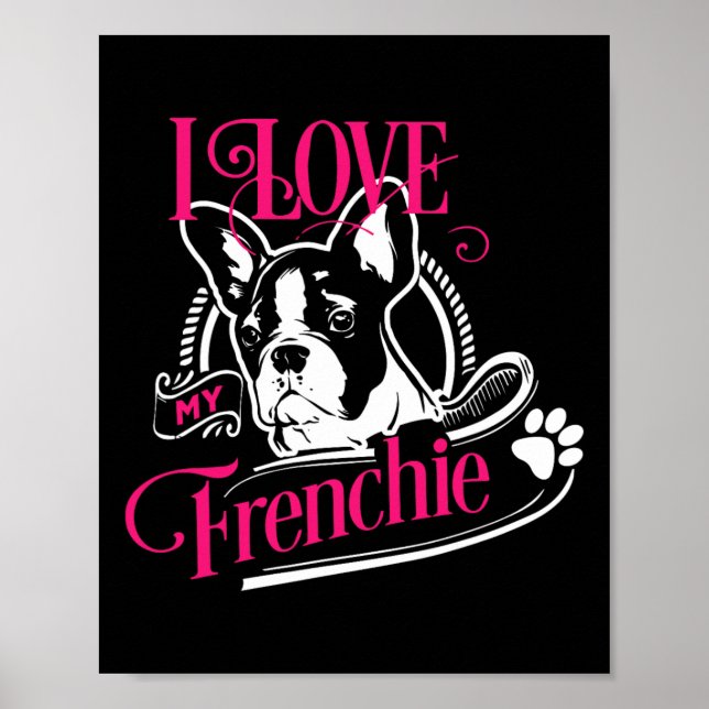 Poster Bulldog - Eu Amo Meu Francês 1 (Frente)