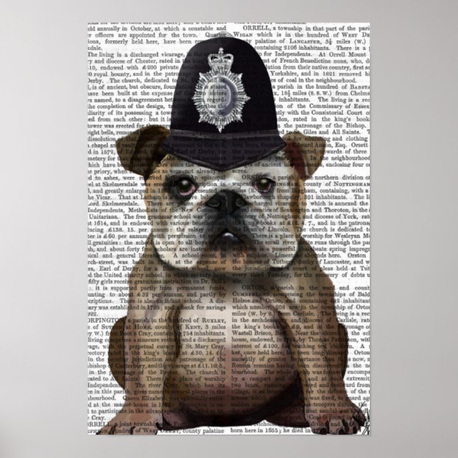 Poster Bulldog Policeman (Frente)