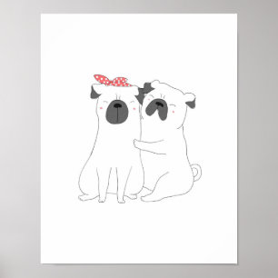 Poster Bulldog Presente de Sobrecarga de Cão